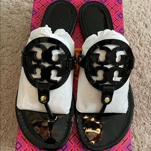 Tory Burch Miller Sandals Black Size 9